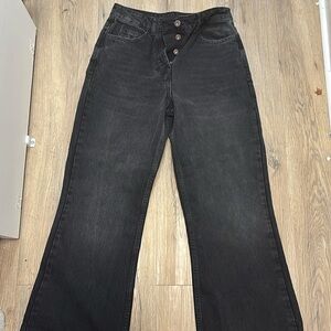 Black mid-rise jeans from ASOS